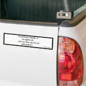 Menschenverstand-Bildung Autoaufkleber (Auf Lkw)