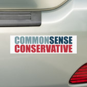 Menschenverstand-Konservativer Autoaufkleber (Auf Auto)