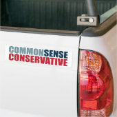 Menschenverstand-Konservativer Autoaufkleber (Auf Lkw)