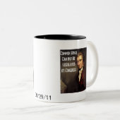 Menschenverstand-Schale Thomas Paines Zweifarbige Tasse (VorderseiteRechts)