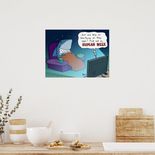 Menschenwochenplakat Poster (Küche)