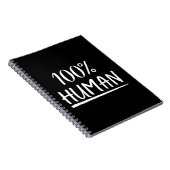 Menschheit 100% Menschlichkeit Notizblock (Rechte Seite)