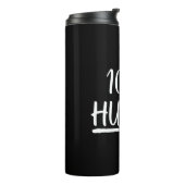 Menschheit 100% Menschlichkeit Thermosbecher (Nach links gedreht)