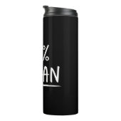 Menschheit 100% Menschlichkeit Thermosbecher (Nach rechts gedreht)