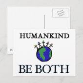Menschheit Postkarte (Vorne/Hinten)