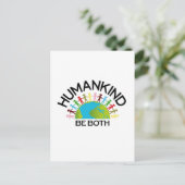 Menschheit Postkarte (Stehend Vorderseite)