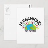 Menschheit Postkarte (Vorne/Hinten)