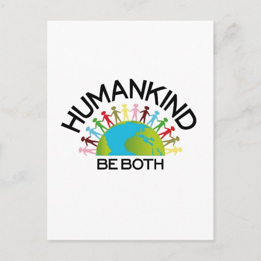Menschheit Postkarte (Vorderseite)