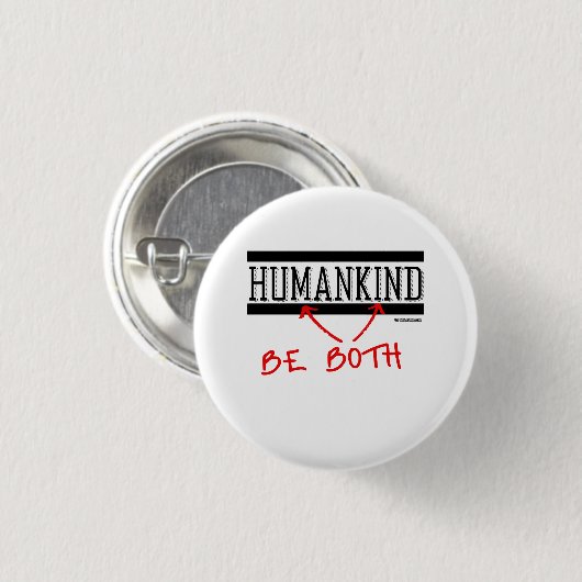 Menschheit - seien Sie beide Button (Vorne & Hinten)