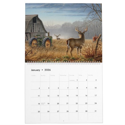 MenschHöhle Jagd Natur Wilderness Sport Kalender (Jan 2026)