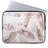 Menschliche Anatomie der Foot Bones von Leonardo d Laptopschutzhülle (Vorderseite)