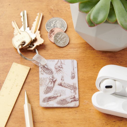 Menschliche Anatomie der Foot Bones von Leonardo d Schlüsselanhänger (Schreibtisch)