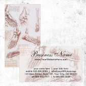 Menschliche Anatomie, Feet Skelette von Leonardo d Visitenkarte