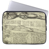 Menschliche Anatomie Männliche Muskeln von Leonard Laptopschutzhülle (Vorderseite)