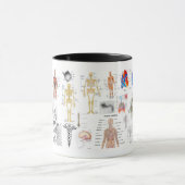 Menschliche Anatomie-medizinische Diagramme voll Tasse (Zentrum)