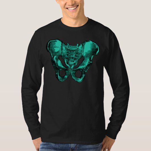 Menschliche Anatomie-Pelvis-Knochen T-Shirt (Vorderseite)