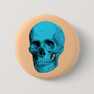 Menschliche Anatomie Schädel Button