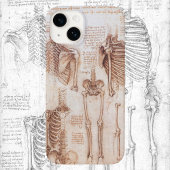 Menschliche Anatomie Skelettknochen von Leonardo d Case-Mate iPhone Hülle
