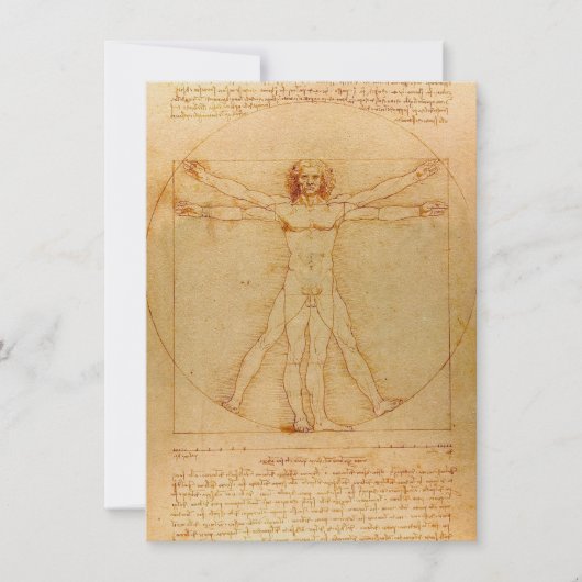Menschliche Anatomie, Vitruvian Mann durch Einladung (Vorderseite)