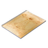 Menschliche Anatomie, Vitruvian Mann durch Notizblock (Linke Seite)