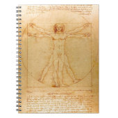 Menschliche Anatomie, Vitruvian Mann durch Notizblock (Vorderseite)