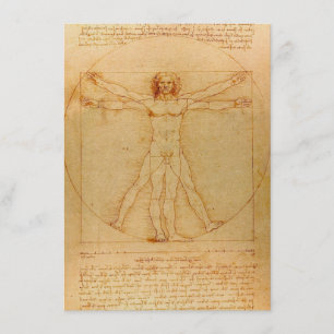 Menschliche Anatomie, Vitruvianischer Mensch von L Einladung