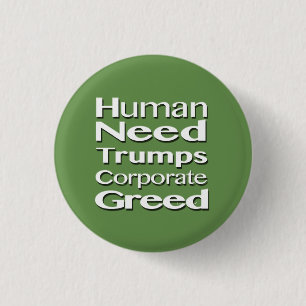 Menschliche Bedarfs-Trumpf-Unternehmenshabsucht Button