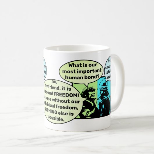 Menschliche Bindung Kaffeetasse (VorderseiteRechts)