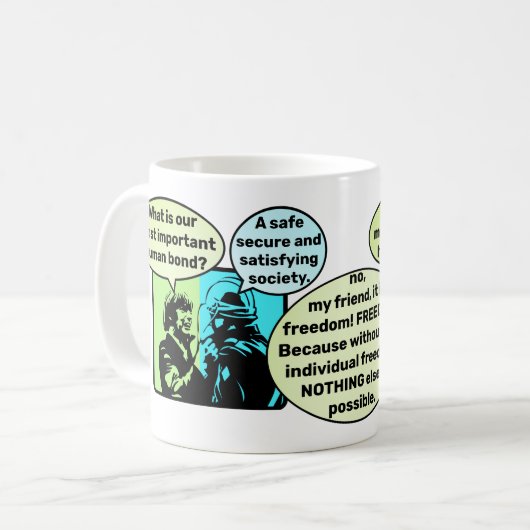 Menschliche Bindung Kaffeetasse (Vorderseite Links)