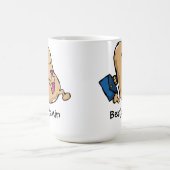 Menschliche Bohne weg zum zu arbeiten Kaffeetasse (Mittel)