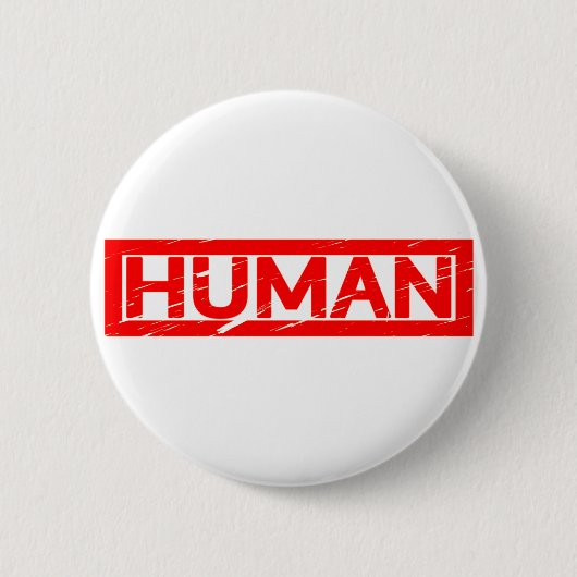 Menschliche Briefmarke Button (Vorderseite)