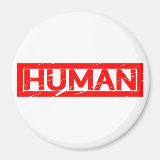 Menschliche Briefmarke Magnet (Vorne)