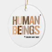 MENSCHLICHE EINRICHTUNGEN: Farben können variieren Keramik Ornament (Links)