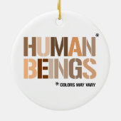 MENSCHLICHE EINRICHTUNGEN: Farben können variieren Keramik Ornament (Hinten)