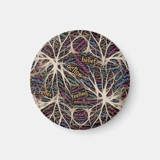 Menschliche Erfahrung Inspiration Word Art Magnet (Vorne)