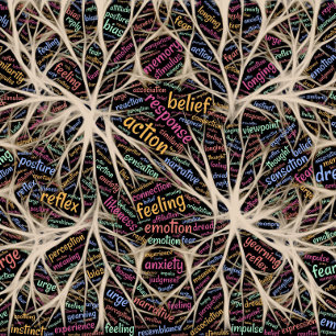 Menschliche Erfahrung Inspiration Word Art Poster