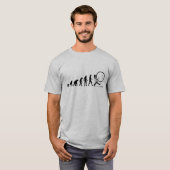 Menschliche Evolution: Band-Spieler-T - Shirt (Vorne ganz)
