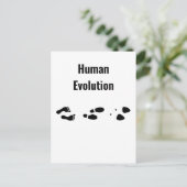 Menschliche Evolution Barefoot zu Heelsen Postkarte (Stehend Vorderseite)