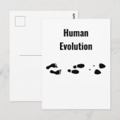 Menschliche Evolution Barefoot zu Heelsen Postkarte (Vorne/Hinten)