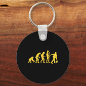 Menschliche Evolution Bowling Funny Bowler Männer Schlüsselanhänger (Vorderseite)