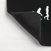 Menschliche Evolution Bysketbyll Mousepad (Ecke)