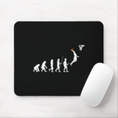 Menschliche Evolution Bysketbyll Mousepad (Mit Mouse)