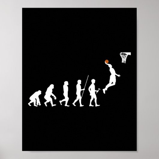 Menschliche Evolution Bysketbyll Poster (Vorne)