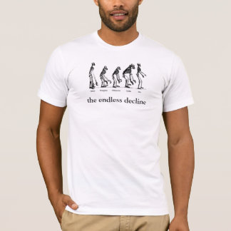 menschliche Evolution, die endlose Abnahme T-Shirt