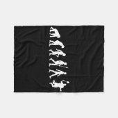 Menschliche Evolution Fleecedecke (Vorderseite (Horizontal))