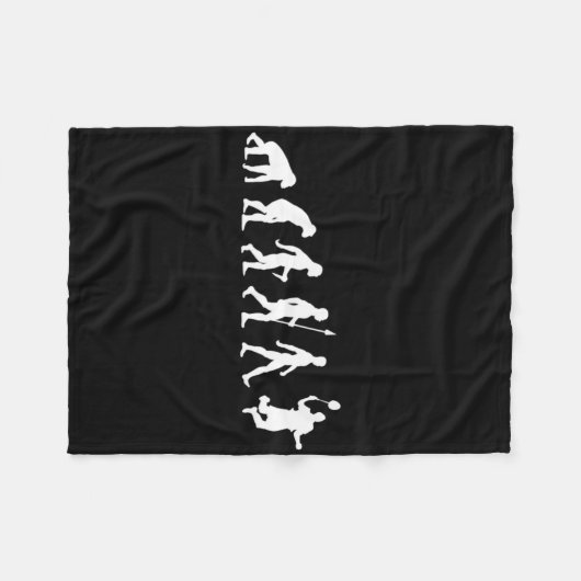 Menschliche Evolution Fleecedecke (Vorderseite (Horizontal))