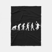 Menschliche Evolution Fleecedecke (Vorderseite)