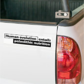 Menschliche Evolution hat paläolithische Nahrung Autoaufkleber (Auf Lkw)