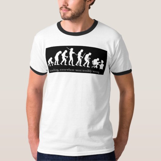 Menschliche Evolution T-Shirt (Vorderseite)