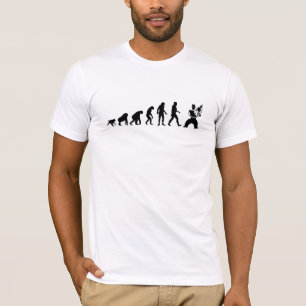 Menschliche Evolution: Violinist modern T-Shirt